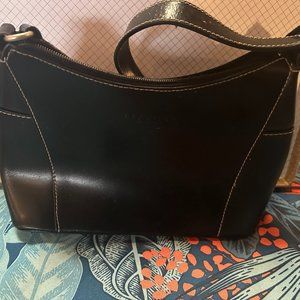 Black Leather Reaction Kenneth Cole purse